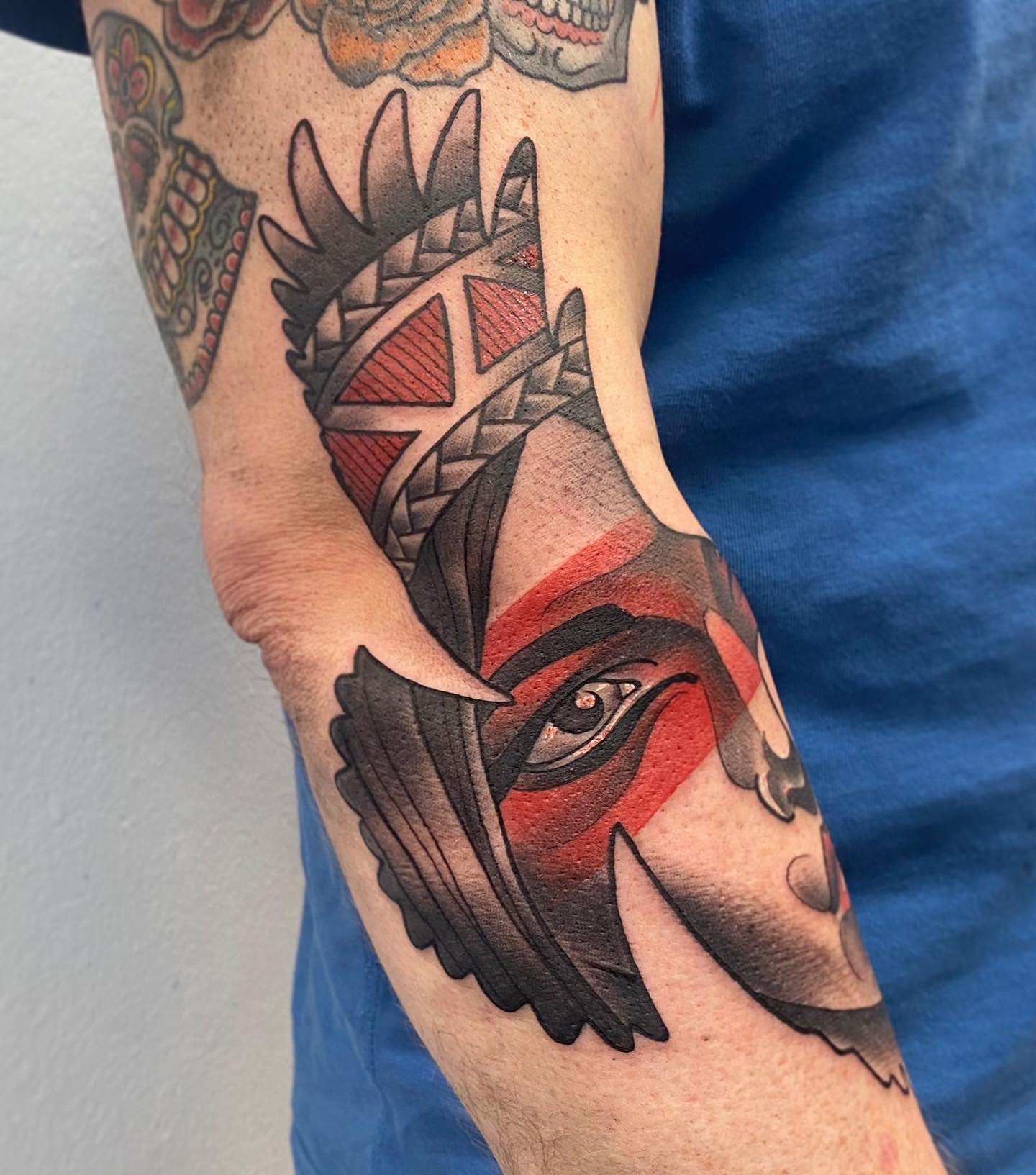 Neo traditional/new traditional country/hardcore country tattoo styles